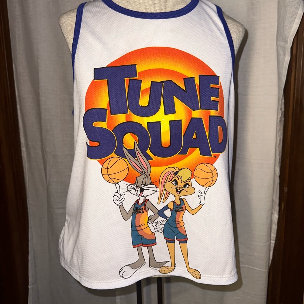 Space Jam Shirt Women Sleeveless Tank Looney Bugs Bunny Tune Squad medium